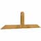 Ekena Millwork Portland Rough Sawn Timber Gable Bracket, Western Red Cedar, 60"W x 17"H x 2"D x 4"F, 7/12 Pitch GBW060X17X0204POR00RWR - alternate 4
